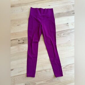 Athleta Salutation Stash II Pocket High Rise Legging Bright Pink size XS